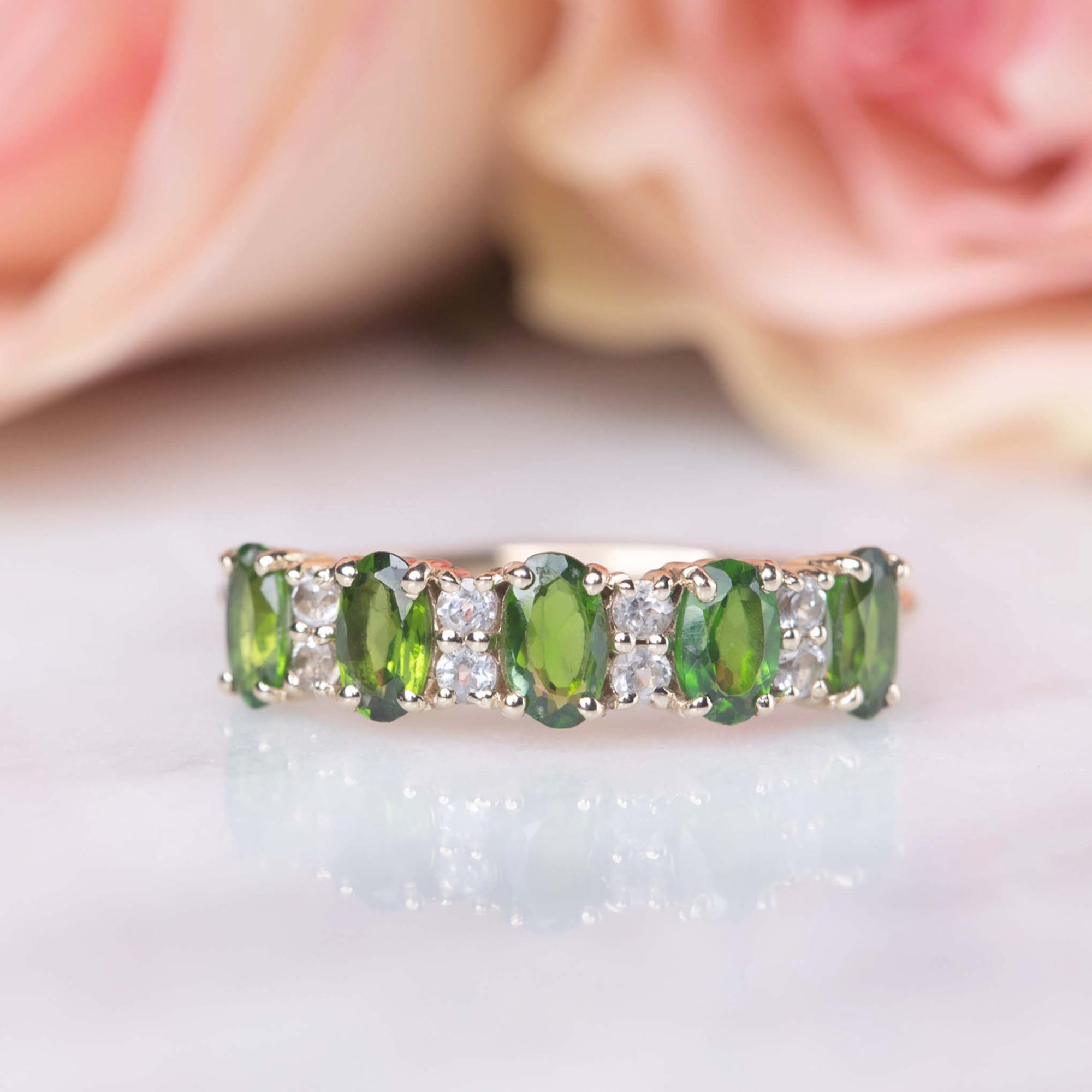 Solid Gold Tourmaline Serendipity Ring