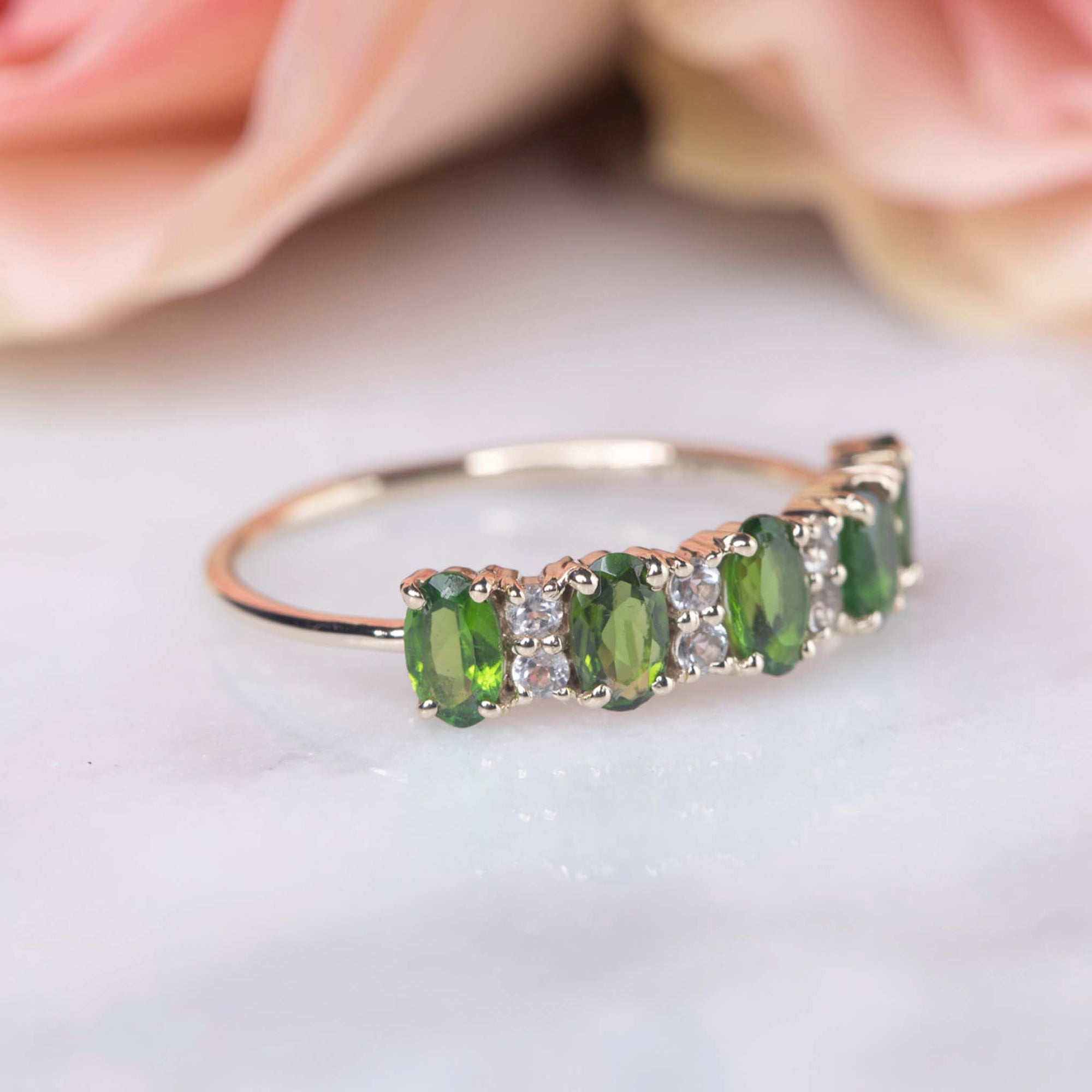 Solid Gold Tourmaline Serendipity Ring