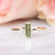 Solid Gold Peridot Baguette Ring