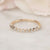 Solid Gold Moissanite Half Eternity Band