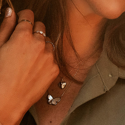 Solid 14kt Gold Mini Heart Locket