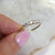 14kt Gold Diamond Lovers Bridge Band