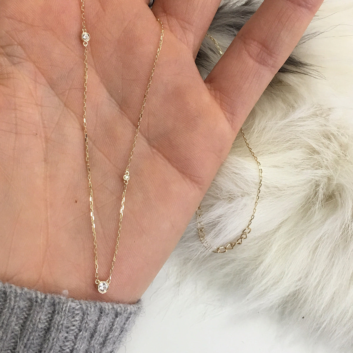 14kt Gold Eternal Diamond Love Pendant