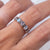 Solid Rose Gold Labradorite & Black Spinel Elysian Ring