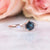 Solid Rose Gold London Blue Topaz Aisling Ring
