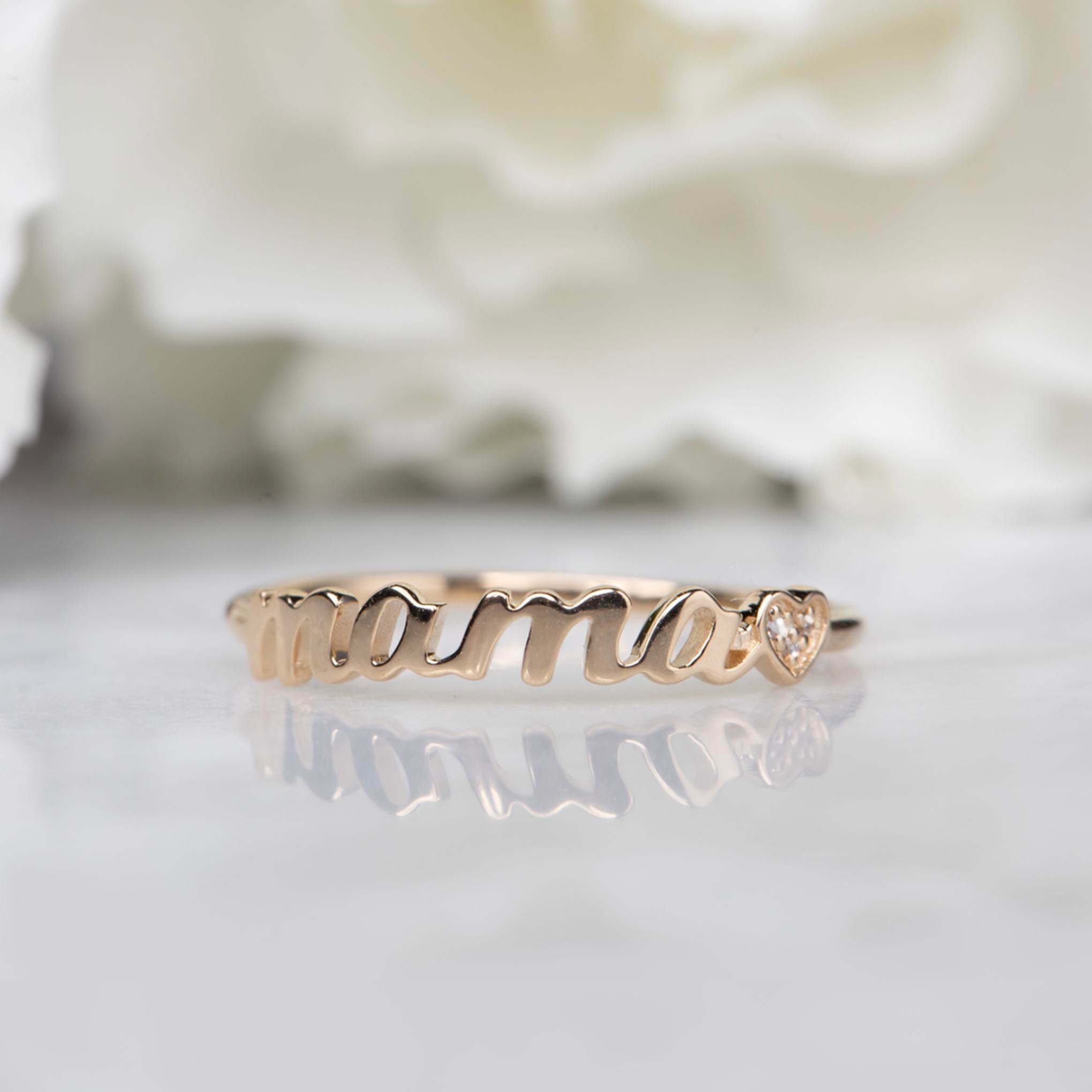 たろmama様　オーダーリング 14kt Gold Diamond Mama Ring for Sale | La Kaiser