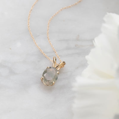 14kt Moss Agate Mia Pendant