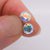 Solid 14kt Gold Opalescent Topaz Solo Studs