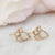 Solid Gold Opal & Rainbow Moonstone Muse Studs