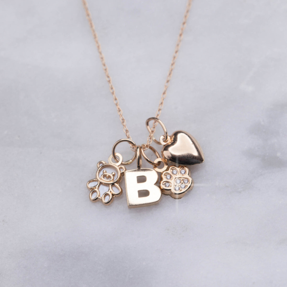 14kt Gold BYO Charm Pendant Chain