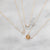 14kt Gold Diamond Rose Pendant