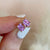 14kt Pink Sapphire *LIMITED EDITION* Baguette Studs
