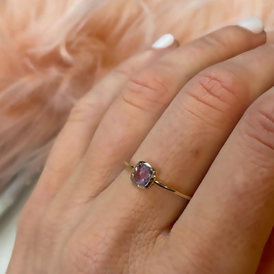 14kt Gold Amethyst Cleo Ring