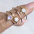 14kt Rose Gold Moonstone & Diamond Fleurette Ring