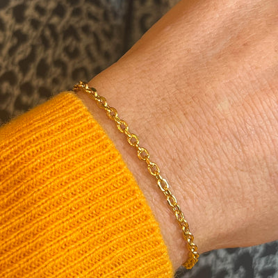 14kt Rolo Bracelet
