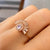 Rose Gold Rainbow Moonstone Temptress Ring