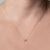 14kt Gold Diamond Rose Pendant
