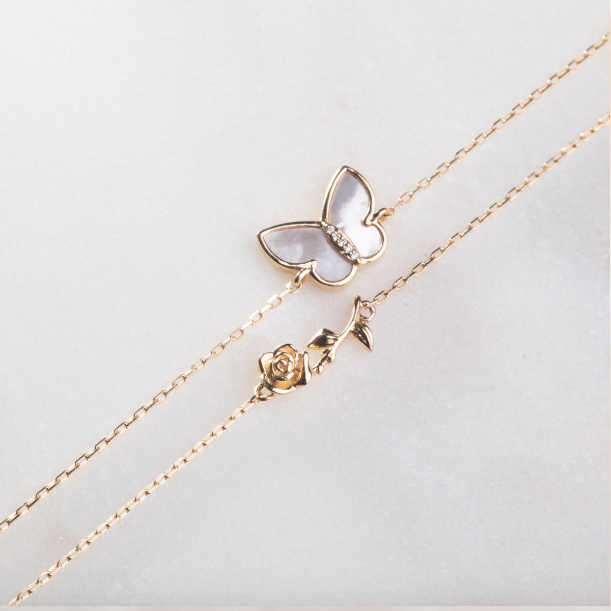 9kt Gold Forever Rose Bracelet