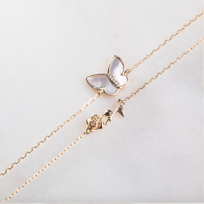9kt Gold Forever Rose Bracelet
