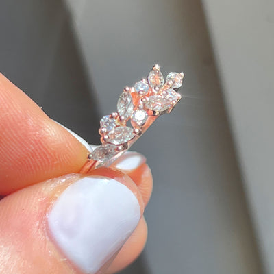 Rose Gold Rutilated Quartz Orchard Ring