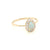 14kt Opal & Diamond Regal Droplet Ring