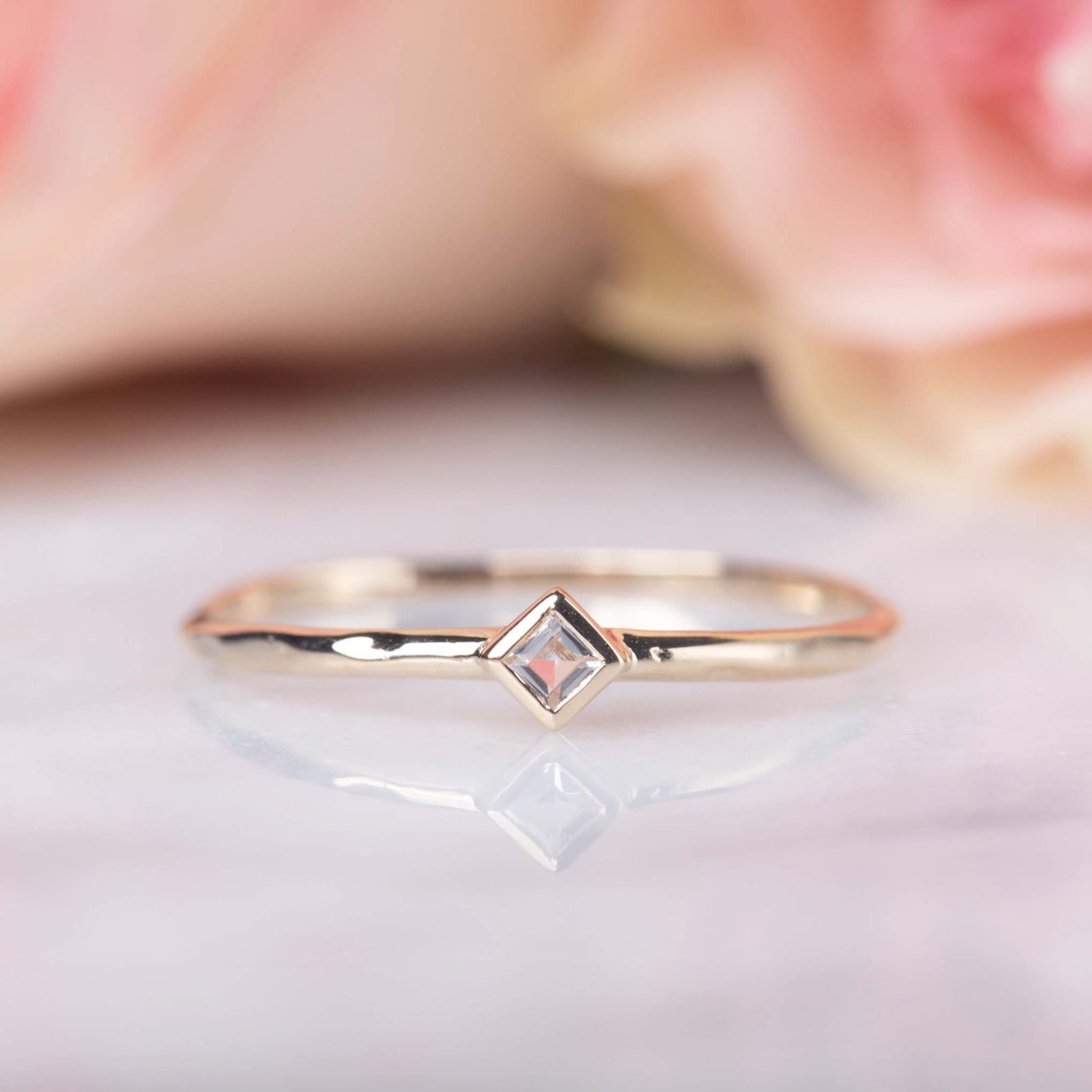 Solid Gold Petit Bisou Ring