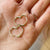 10kt Gold Forever Heart Hoops