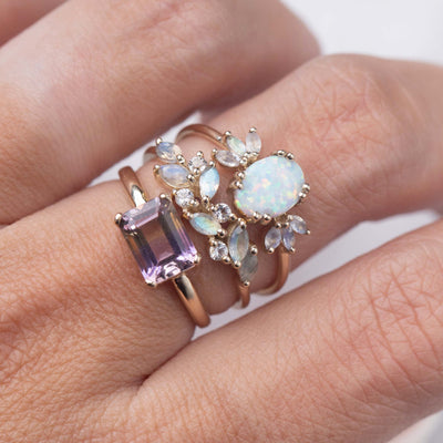 Solid Gold Ametrine Viola Ring