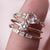 Solid Gold Moissanite Florence Ring