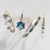 Solid Rose Gold London Blue Topaz Midnight Ring