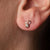 9kt Gold Rainbow Moonstone, Opal and Diamond Celestial Cluster Studs