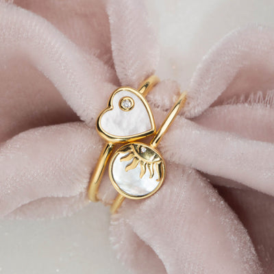 Mother Of Pearl Sunshine Ring
