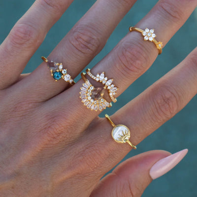 Mother Of Pearl Sunshine Ring