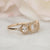 Solid Gold Diamond & Topaz Spring Waltz Ring