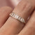 Solid Gold Diamond & Topaz Arch of Dreams Ring